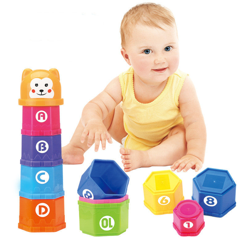 Puzzle And Fun Bear Blocks Stacking Cups