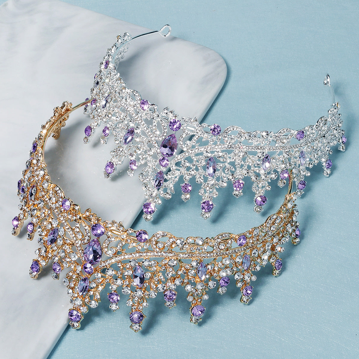 Retro Luxury Diamond Alloy Crown Europe And America