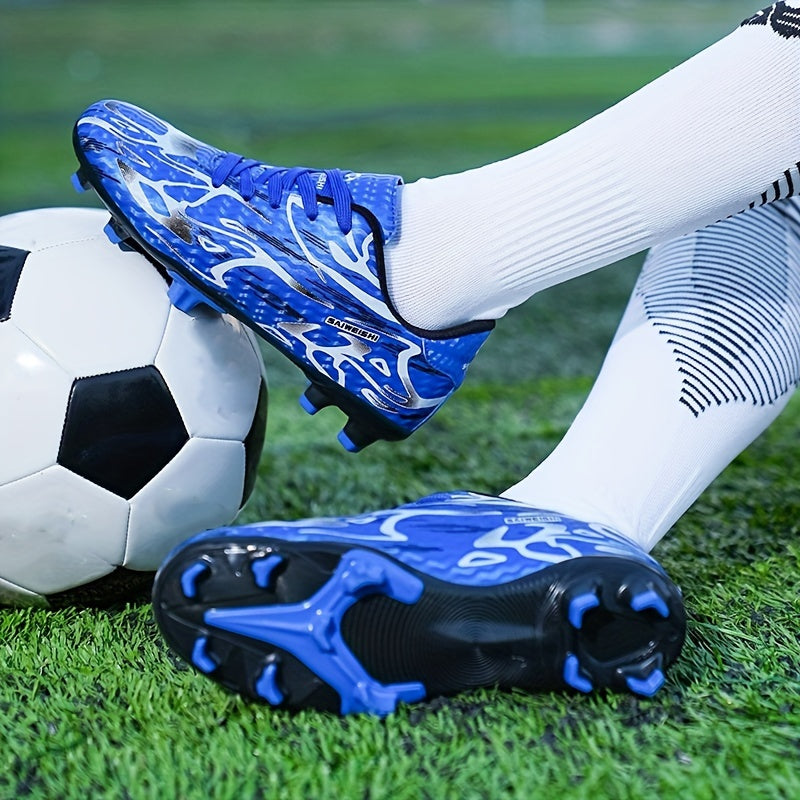 Men's Trendy Cool FG Non Slip Soccer Shoes, Comfortable Wear-resistant Football Shoes For Training Competition, All Seasons