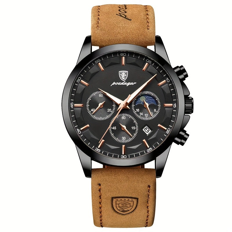 Men's Fashion Watch, Multifunctional Quartz Wristwatch