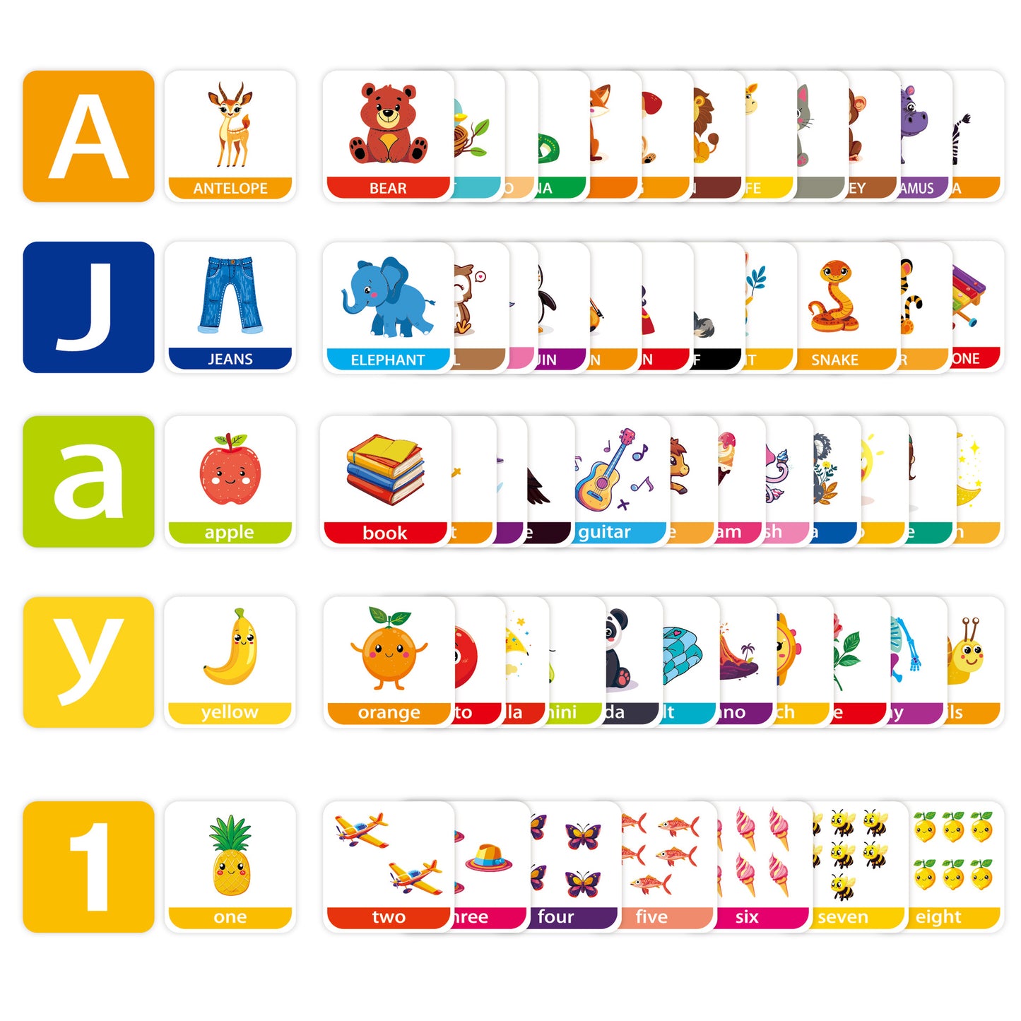 Animal Learning Educational Early Childhood Flashcards