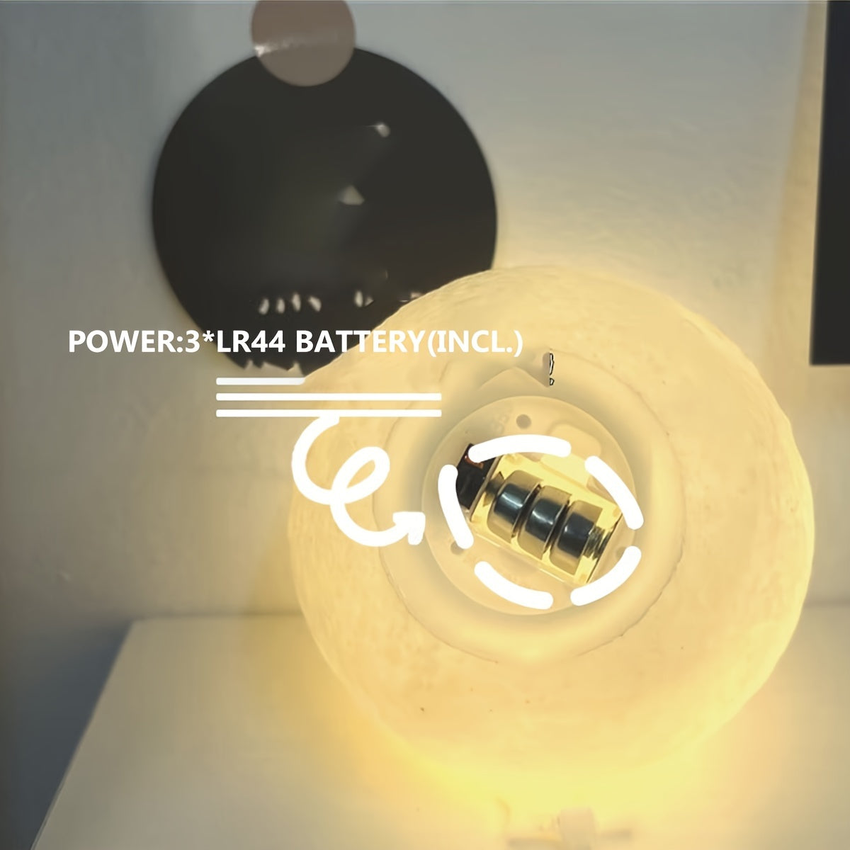 1pc, Moon Lamp, LED Night Light 3D Printing Moon Light, Moon Light Lamps For Friends Lover Birthday Gifts, Ramadan Kareem, Scene Decor, Room Decor, Mother's Day Gift, Mother's Day Decor