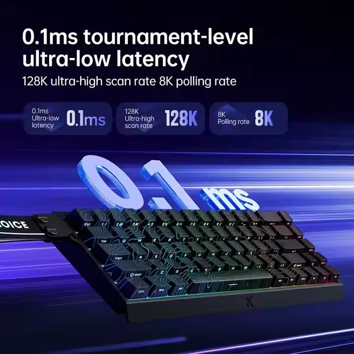 Alibaba Online Shopping MCHOSE ACE68 PRO 8K Wired RGB Contour Hot Swap Magnetic Switch Line Keycaps Keyboard