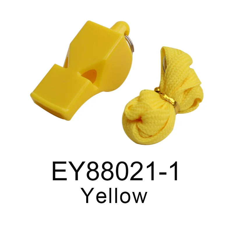 High Quality Loudest Whistle Referee Plastic fox Whistle with Lanyard