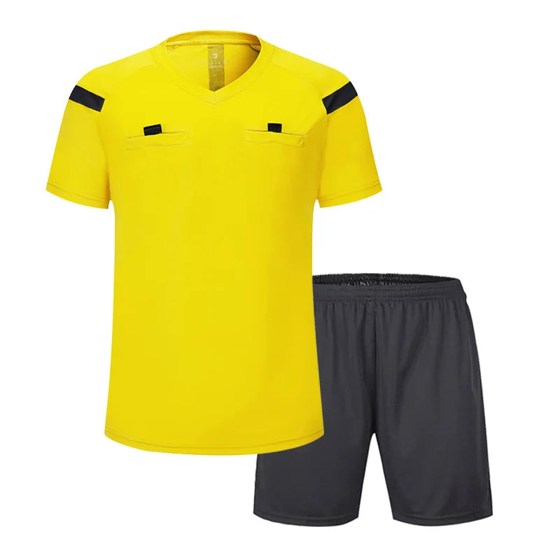 Wholesale Referee Shirt Unisex Football Referee Jersey Set High Quality Soccer Referee Uniforms for Sale