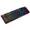T-WOLF TF200 Arabic Spanish Gaming Wired Keyboard and Mouse Combo Computer 104key rainbow Backlight Keyboard Set for PC Desktop