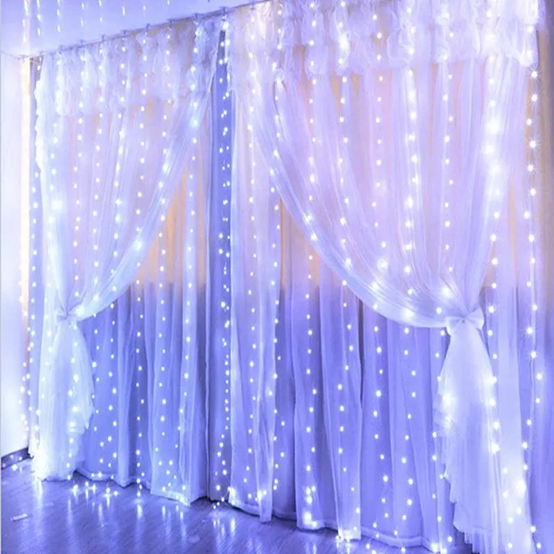 Ramadan Decoration 2026 Curtain LED String Lights Fairy Lights Battery Operated EID Mubarak Bedroom Wedding Valentine's Day
