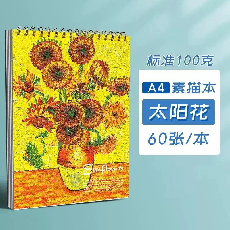 A4 Van Gogh sketchbook various sketchbooks a4 hand-painted painting book picture book, blank picture book for students