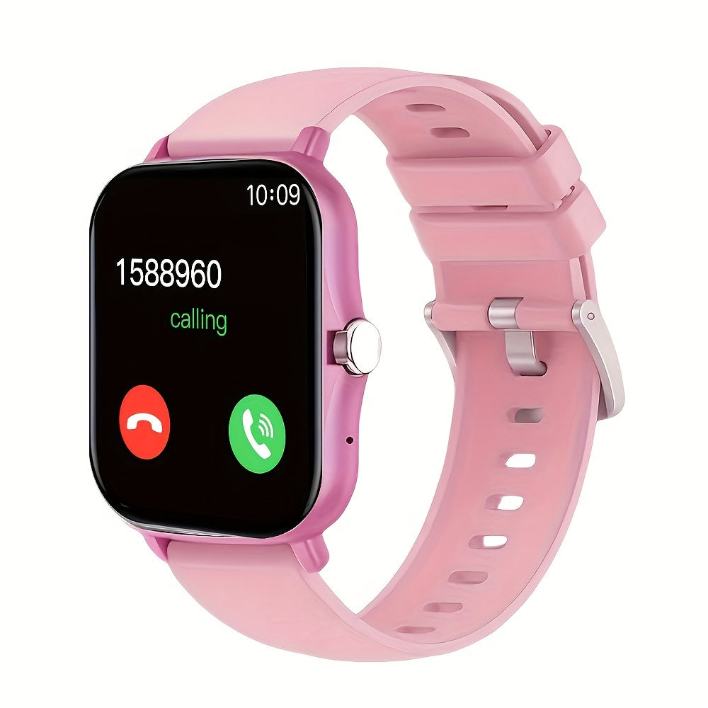 Smart Watch With Wireless Calling/Dialing, Multiple Sports Modes, Fitness Tracker, Customizable Wallpaper, Compatible With IPhone/Android, Sporty Smartwatch With Health Monitoring