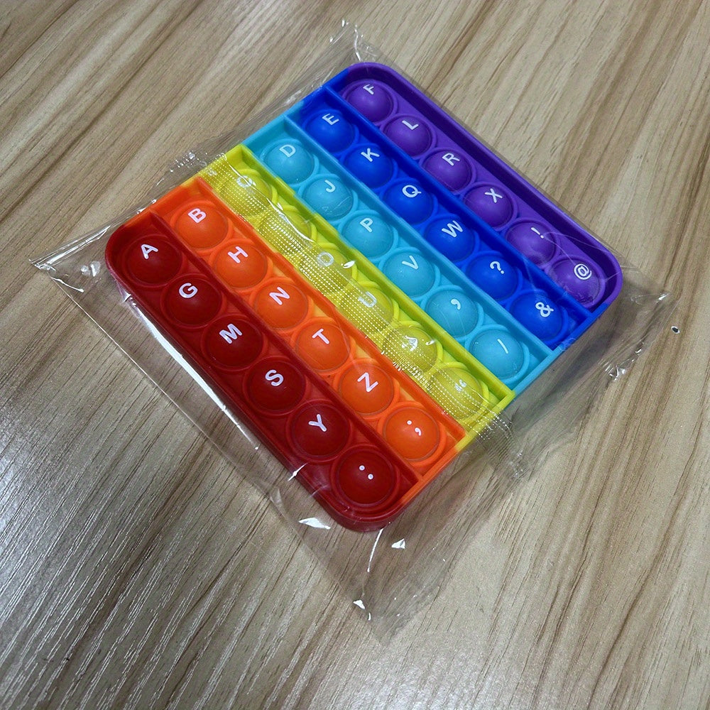 2-in-1 Pop Fidget Toys: Front Letters & Back Numbers - Push Its Bubble Sensory Pop Educational Math Learning Toys for Kids!