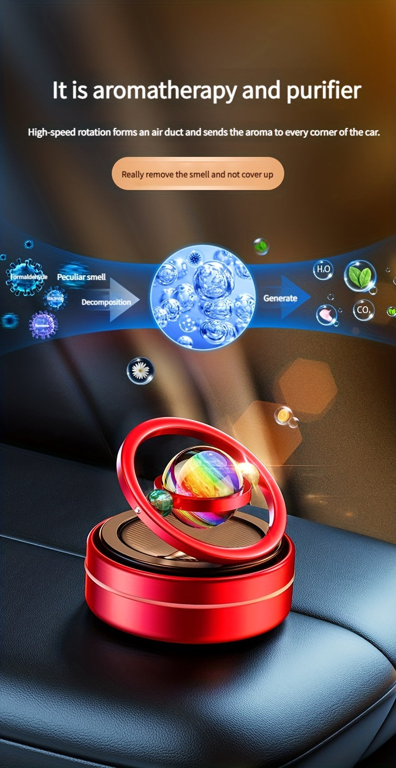 Solar Rotation, Aromatherapy Air Freshener Car, Perfume Solar Diffuser Car Aromatherapy Car Air Freshener