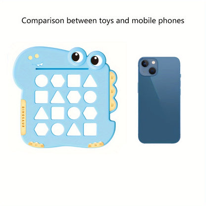 Montessori Toys For Toddlers 1, 2, 3 Year Old, Dinosaur Shape Learning Puzzles For Baby 12-18-24 Months, Early Educational Toys, Perfect Christmas Birthday Gifts For Boys & Girls Age 1-3 easter gift