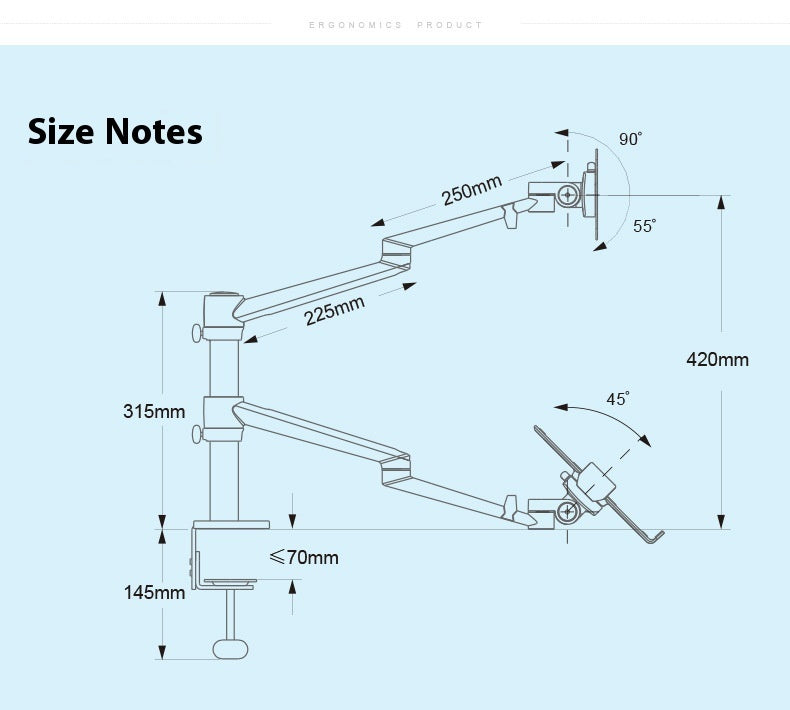 Laptop Stand Desktop Adjustable Riser