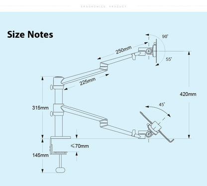 Laptop Stand Desktop Adjustable Riser
