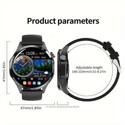2025 New NFC Smart Watch For Men GPS Motion Trajectory 360*360 HD Screen AI Voice Wireless Call Smartwatch Sports Watch For Men Father'S Day Gift
