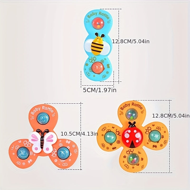 Baby Toddler Bathroom Toys Cute Butterfly Bee Model Bathroom Turn Music Toy Gift