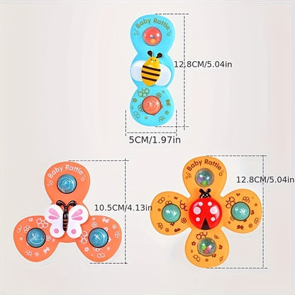 Baby Toddler Bathroom Toys Cute Butterfly Bee Model Bathroom Turn Music Toy Gift