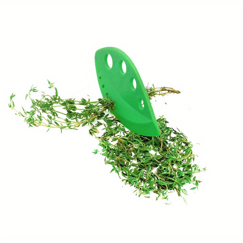 1pc, Leaf Stripper, Kitchen Vegetable Leaf Stripper, Plastic Leaf Peeler For Kale Chard Collard Greens Thyme Basil Rosemary, Leaf Stripper Tool, Kitchen Utensils, Apartment Essentials, College Dorm Essentials, Ready For Schoo