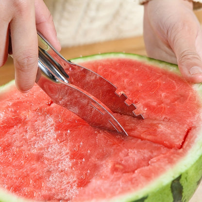 1pc, Cutting Watermelon Block Slicer Cutter, Watermelon Fruit Splitter, Stainless Steel Cutting Watermelon Tool, Kitchen Gadgets, Kitchen Supplies, Kitchen Tools