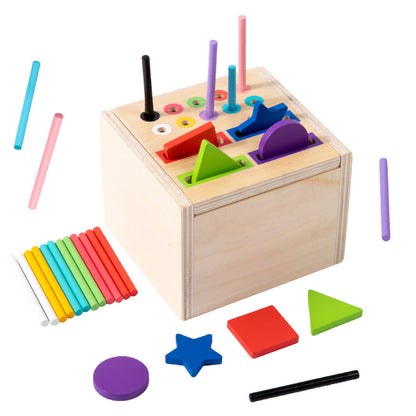 Action Shape Matching Wooden Classification Box Educational Toys