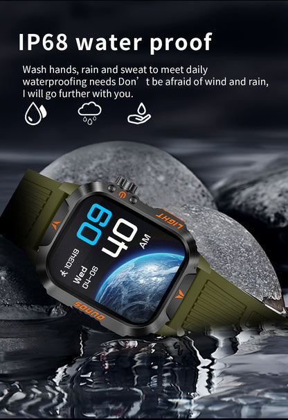 QTLLBT 2024New Smart Watch (Answer/Call) Outdoor Sports Watch LED Altimeter Barometer 100+ Sports Modes 600mAh Battery Multimedia Message Viewing Weather Pedometer Fitness Tracker For Android Phone Gift