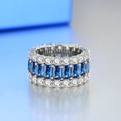 Temperament micro-set diamond ring