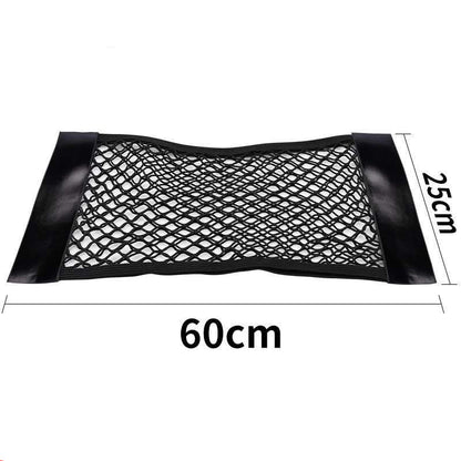 Trunk Car Net Pocket Velcro Car Accessories Storage Bag Net Fixed Net Bag Car Tail Box Storage Bag
