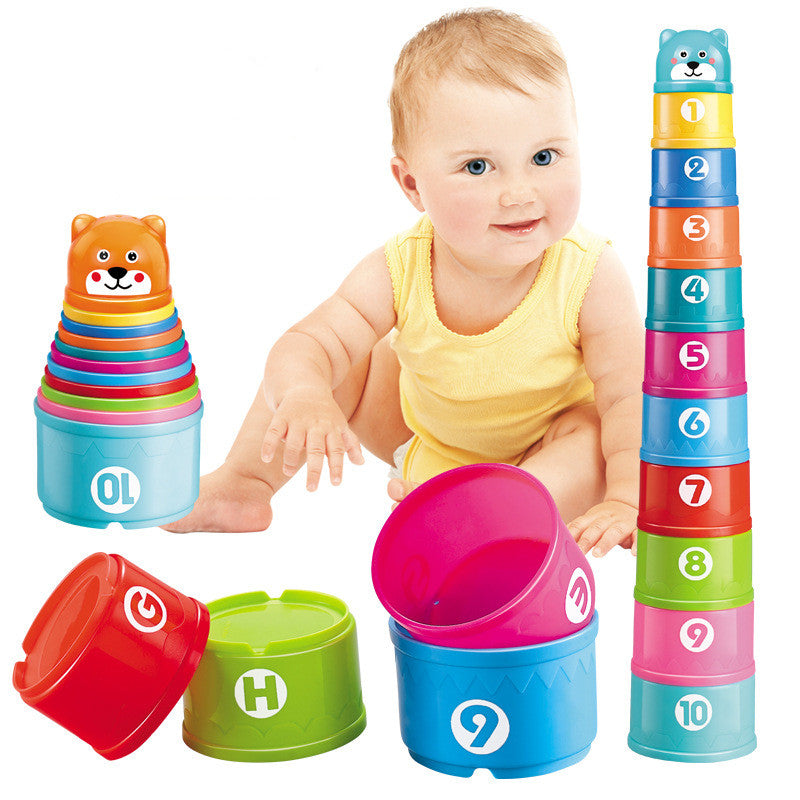 Puzzle And Fun Bear Blocks Stacking Cups