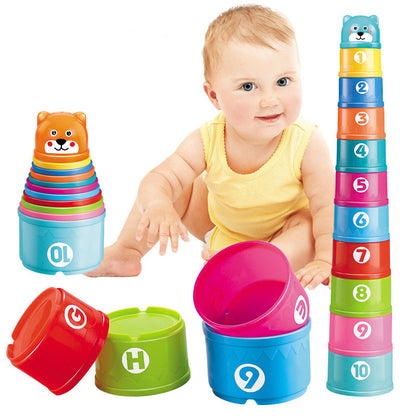Puzzle And Fun Bear Blocks Stacking Cups