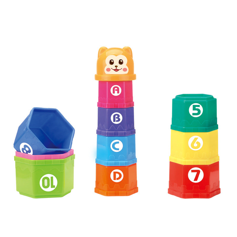 Puzzle And Fun Bear Blocks Stacking Cups