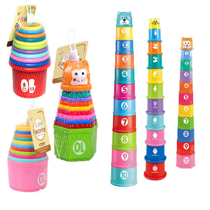 Puzzle And Fun Bear Blocks Stacking Cups
