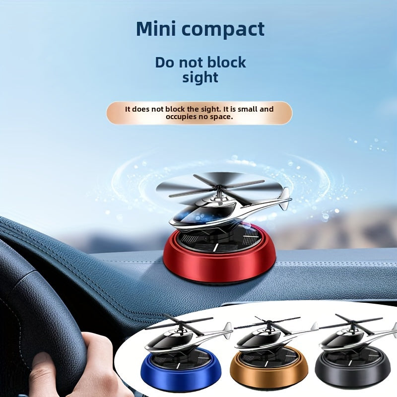 Car Perfume Diffuser Solar Aromatherapy Dashboard Helicopter Decoration Air Freshener Deodorant Car Accessories Gift