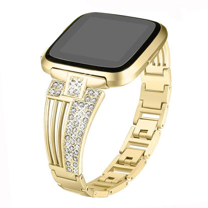 Rhinestone stainless steel watch strap
