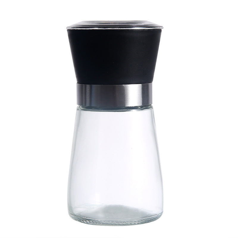 Stainless Steel Manual Mill Pepper/Salt/Spices Grinder Kitchen Supply Spices Glass Storage Container Kitchen Gadget, For Restaurant Commercial Use Eid Al-Adha Mubarak