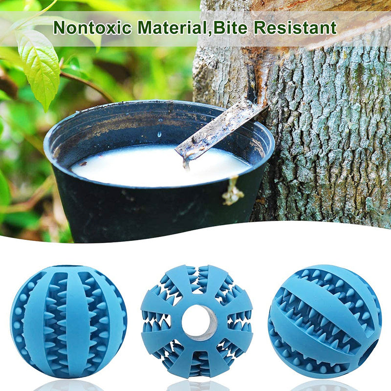 1PC Dog Ball Toys For Small Dogs Interactive Elasticity Puppy Chew Toy Tooth Cleaning Rubber Food Ball Toy Pet Stuff Accessories