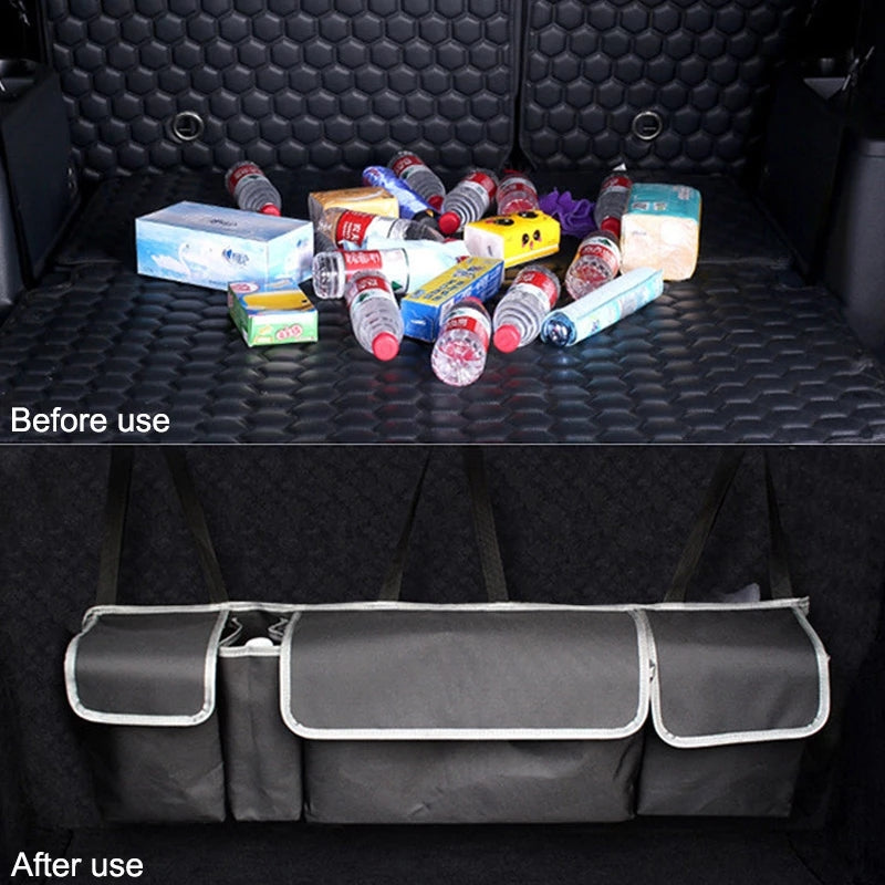 Large Capacity Car Seat Back Storage Bag, Waterproof Oxford Cloth Storage Box, Multi-Functional Car Organizer