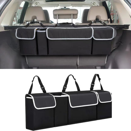 Large Capacity Car Seat Back Storage Bag, Waterproof Oxford Cloth Storage Box, Multi-Functional Car Organizer