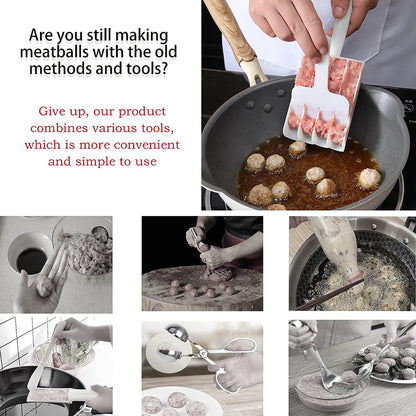 1/2pcs Meatball Maker, Kitchen Tool Accessories, Triple Meatball Machine, Creative Filling Meatball Mold, Kitchen Stuff Kitchen Accessories Baking Supplies Halloween Christmas Party Favors