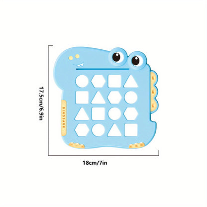 Montessori Toys For Toddlers 1, 2, 3 Year Old, Dinosaur Shape Learning Puzzles For Baby 12-18-24 Months, Early Educational Toys, Perfect Christmas Birthday Gifts For Boys & Girls Age 1-3 easter gift