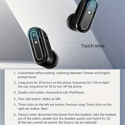 2-in-1 Smartwatch With Headphones, TWS Wireless Headphones, NFC, Sports Music, Full Touch High-definition Screen Fitness Tracker, Sports Watch, Built-in Headphones