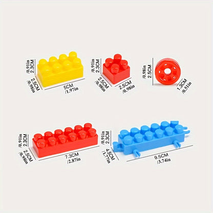 100pcs Variety Large Building Blocks, Assembly Set, Educational Plastic Toys, Splicing DIY Building Blocks