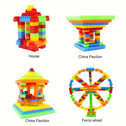 100pcs Variety Large Building Blocks, Assembly Set, Educational Plastic Toys, Splicing DIY Building Blocks