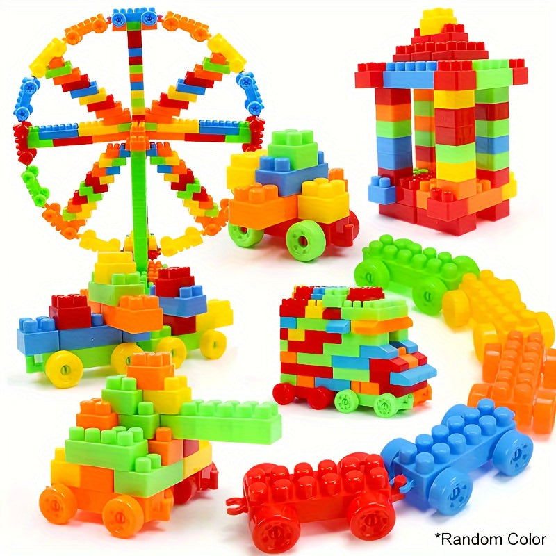 100pcs Variety Large Building Blocks, Assembly Set, Educational Plastic Toys, Splicing DIY Building Blocks