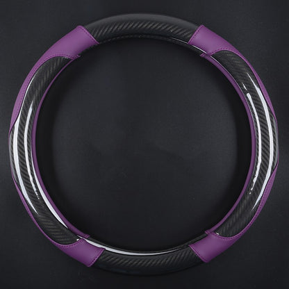 Carbon fiber car steering wheel cover