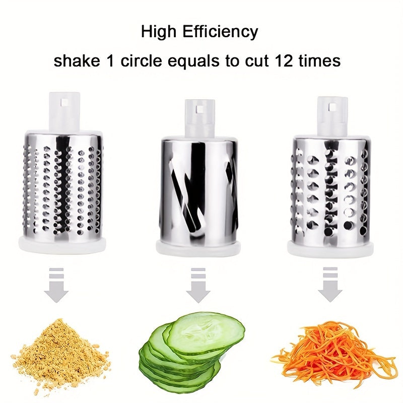 1pc, Vegetable Slicer, Multifunctional Fruit Slicer, Manual Food Grater, Roller Vegetable Grater, Cutter, Potato Grater, Household Potato Chopper, Kitchen Stuff, Kitchen Gadgets