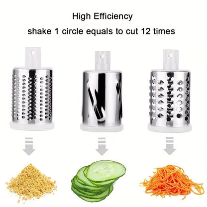 1pc, Vegetable Slicer, Multifunctional Fruit Slicer, Manual Food Grater, Roller Vegetable Grater, Cutter, Potato Grater, Household Potato Chopper, Kitchen Stuff, Kitchen Gadgets
