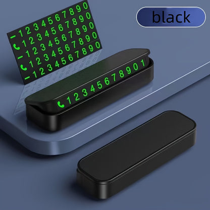 1pc Creative Temporary Parking Phone Number Plate, Car Moving Number Plate, Car Interior Accessories