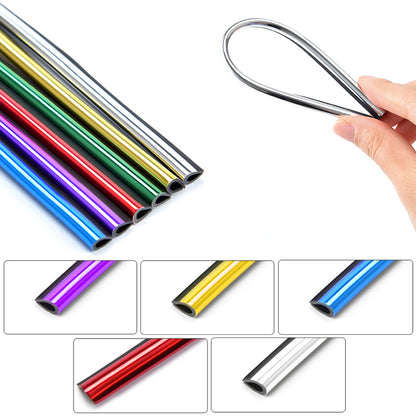 10pcs 20cm Car Air Conditioner Decoration Strip For Vent Outlet, U Shape Moulding Trim Strips, Styling Car Door Edge Corner Protector