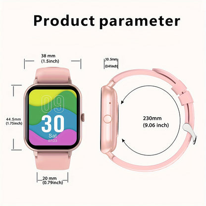 LIFEBEE Smartwatch For Men And Women, 4.65 Cm Full Touch Screen Smartwatch With Answer/Make Calls For Phone, Fitness Tracking Watch With 100+ Exercise Modes, Pedometer, Distance, Calories