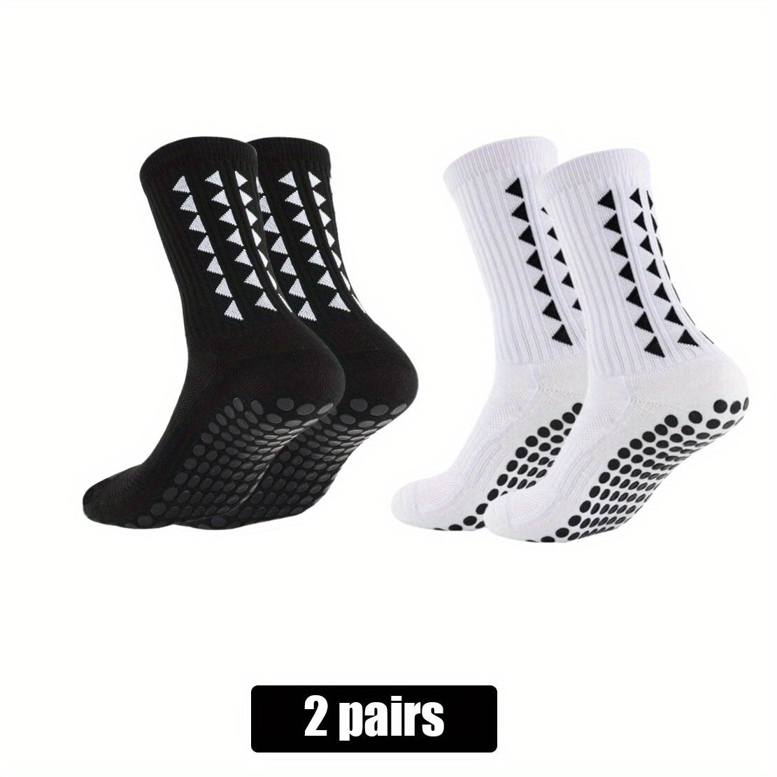 2/5/10 Pairs of Non-Slip Grip Socks for Men And Women, Suitable for Sports Like Football, Basketball, Baseball, Rugby, Soccer, Cycling, Running, Hiking, Tennis, And Skateboarding. These Professional Athletic Socks Feature a B
